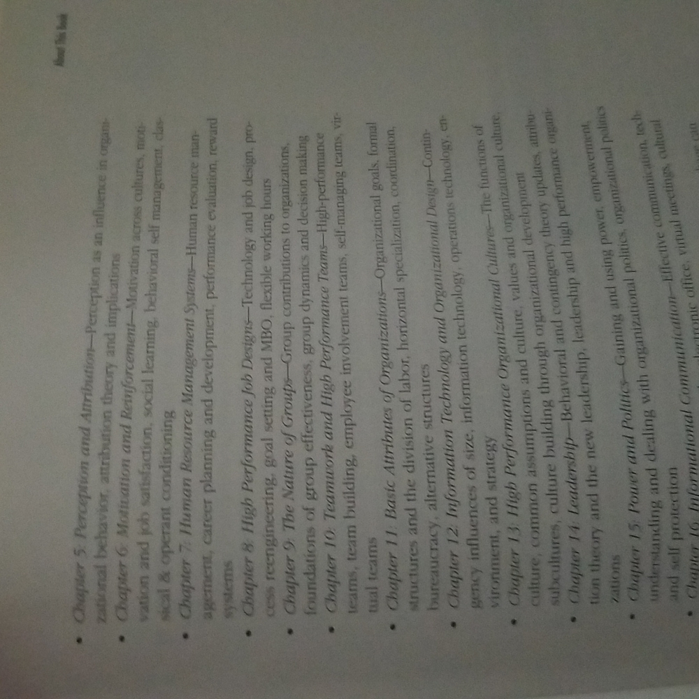 Organizational Behavior - Picture 6 of 16